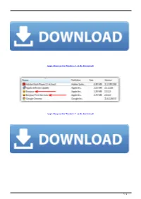 Apple Bonjour for Windows 7 32 Bit Downloadl