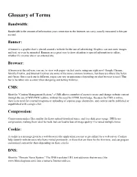 Glossary of Terms