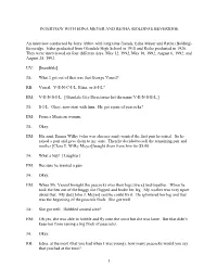 Interview with Edna Meyer and Retha (Bolding) Beveridge ______