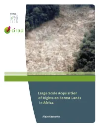 Large-Scale Acquisition of Rights on Forest Lands in Africa