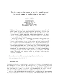 The Forgotten Discovery of Gravity Models and the Inefficiency of Early