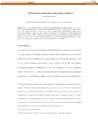 Deflationary Nominalism and Puzzle Avoidance1 David Mark Kovacs