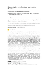 Kleene Algebra with Products and Iteration Theories