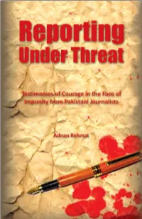 Reporting Under Threat