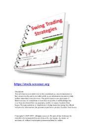 Swing Trading Strategies