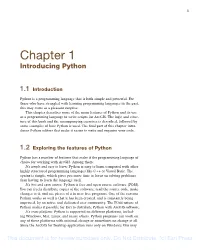 Chapter 1 Introducing Python