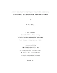 Habitat Selection and Response to Restoration by Breeding