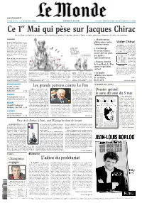 LE MONDE/PAGES&lt;UNE&gt;