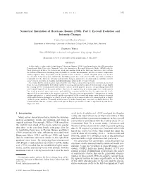 Numerical Simulation of Hurricane Bonnie (1998)