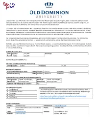 Old Dominion University Information Guide