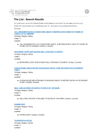 The List Search Results