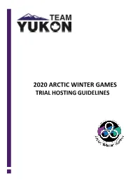 2020 Arctic Winter Games Trial Hosting Guidelines