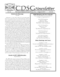 CDSG Newsletter