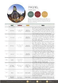 Madrid Architecture Guide 2020