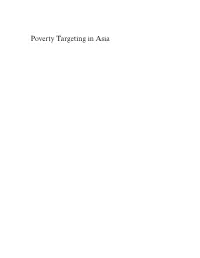 Poverty Targeting in Asia