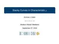 Stacky Curves in Characteristic P