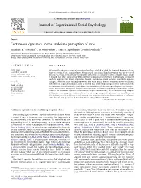 Continuous Dynamics in the Real-Time Perception of Race
