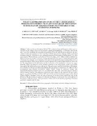 (Mesocarabus) Problematicus Herbst 1786 in Aim to Establish the Position of Romanian Ssp