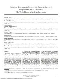 Structural Development of a Major Late Cenozoic Basin and Transpressional Belt in Central Iran: the Central Basin in the Qom-Saveh Area