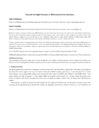 Towards the Right Direction in Bidirectional User Interfaces
