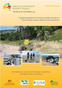 Hazard Assessment of Water Quality Threats to Torres Strait Marine Waters and Ecosystems