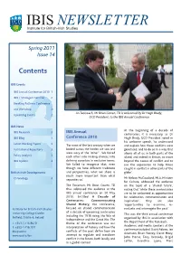 Ibis Newsletter