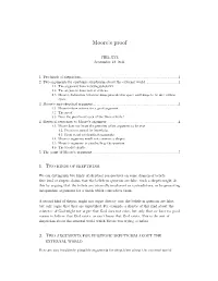 Moore's Proof