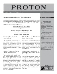 Proton! Physics Under the Direction of Guido Energy Physics Under the Direction of We’Ll Even Print Your Abstract! Mueller