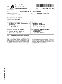 Reversible Thermochromic Composition