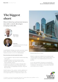 The Biggest Short Buy and Maintain Investors May Wish to Consider