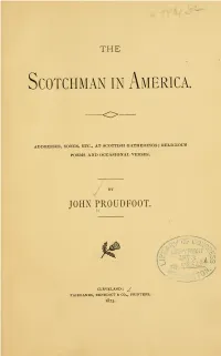 The Scotchman in America