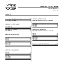 Core and Frame Details Technical Manual
