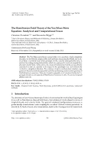 The Hamiltonian Field Theory of the Von Mises Wave Equation: Analytical and Computational Issues