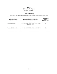 WKTV EEO Public File Report 2/1/2020 - 1/31/2021
