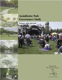 Assiniboine Park Governance Study