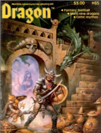 DRAGON Magazine (ISSN 0279-6848) Is Pub- Advance in Level