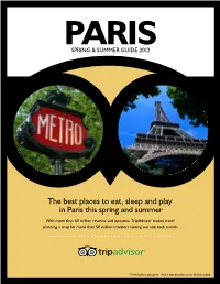 Paris Spring & Summer Guide 2012