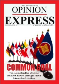 The Coming Together of Asean Countries Marks a Paradigm Shift In