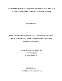 The Holographic Self: Self-Representation and Logics of Digitality