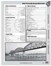 2006-07 Rowing Media Guide.Pmd