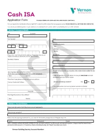 Application Form PLEASE COMPLETE in BLACK INK and BLOCK CAPITALS
