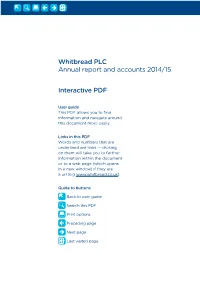 Interactive PDF Whitbread PLC Annual Report And