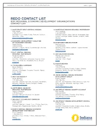 Redo Contact List Iedc Regional Economic Development Organizations Contact List