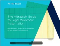 The Mitratech Guide to Legal Workflow Automation