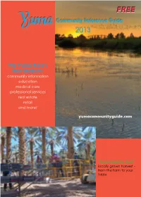 The Yuma Area's Best Guide to Yuma Community Reference Guide
