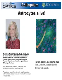 Astrocytes Alive!