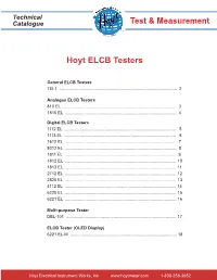 ELCB Testers