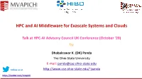 HPC and AI Middleware for Exascale Systems and Clouds