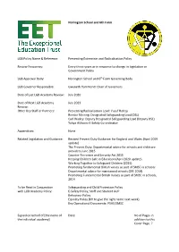 Norlington School and 6Th Form LGB Policy Name & Reference