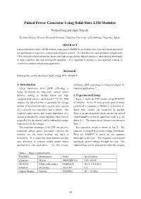 Pulsed Power Generator Using Solid-State LTD Modules